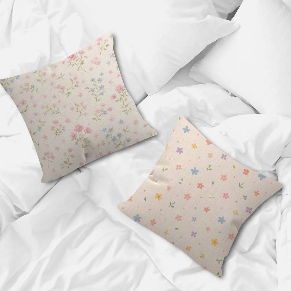 Beauty Freshfloral Pillow Gift Home Office Decoration Bedroom Sofa Car Cushion Cover Case 45X45