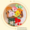 Screaming Veggies Plush Earphone Pouch: Fun Decompression Drawstring Bag & Cute Claw Machine Doll Gift