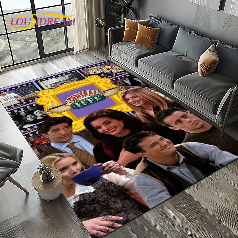 Koberec kobereček Central Perk přátelé TV seriál pro obývací pokoj ložnici domov dekorace pohovky, koberec do dětského koutku protiskluzová podložka na podlahu dárek
