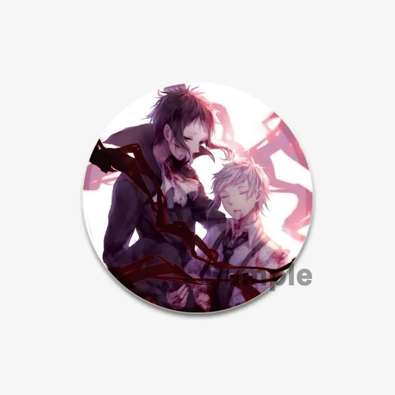 32/44/58mm Bungo Stray Dogs Pin Agency Atsushi Nakajima Dazai Osamu Soft Button Decorative Handmade Hat Badge Gift Accessory