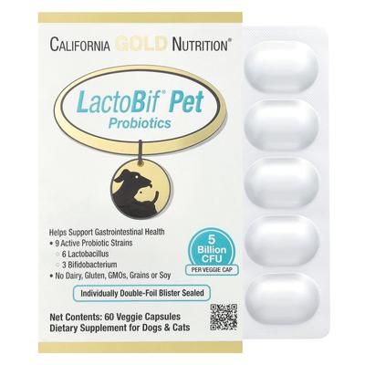 Lactobif® Pet Probiotic, 5 Billion Cfu, 60 Veggie Caps