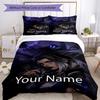 3pcs Custom Name Valorant Bedding Set Duvet Cover Closure Includes 1 Duvet Cover & 2 Pillowcases, Soft and Comfortable for All Seasons.