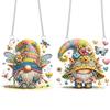 2pcs Flower Goblin 2D Flat DIY Special Shape Rhinestone Diamond Art Window Pendants Diamond Art Pendant Wall Door Decoration
