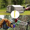 20Pcs Canopy Stake Spirals Plastic Tent Peg Outdoor Blanket Stakes Yard Lawn Peg