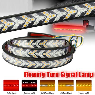 1m 12-24V Mașină Camion Bandă Bară Lumină Hayon Marșarier Frână Coadă Semnalizare Dinamică Mașină Roșu Funcționare Marșarier Coadă Bandă