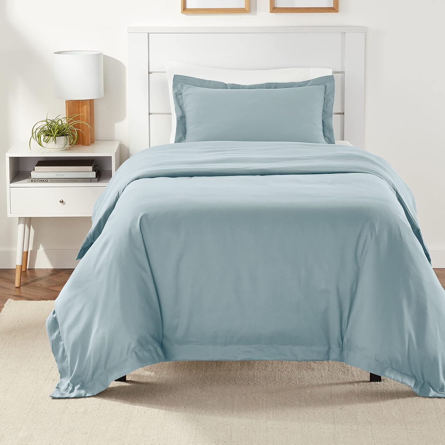

Пододеяльник из микрофибры с комплектом наволочек (Twin/Twin XL, Spa Blue, 167,6 x 228,6 см, 50,8 x 66 см, одинарный размер ) Single Size