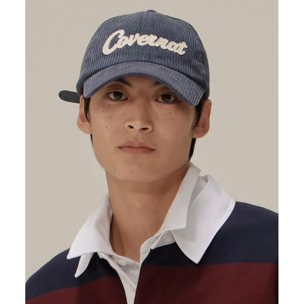 Authentic Applique Corduroy Ball Cap Navy CO2404CA01NA 278958 F