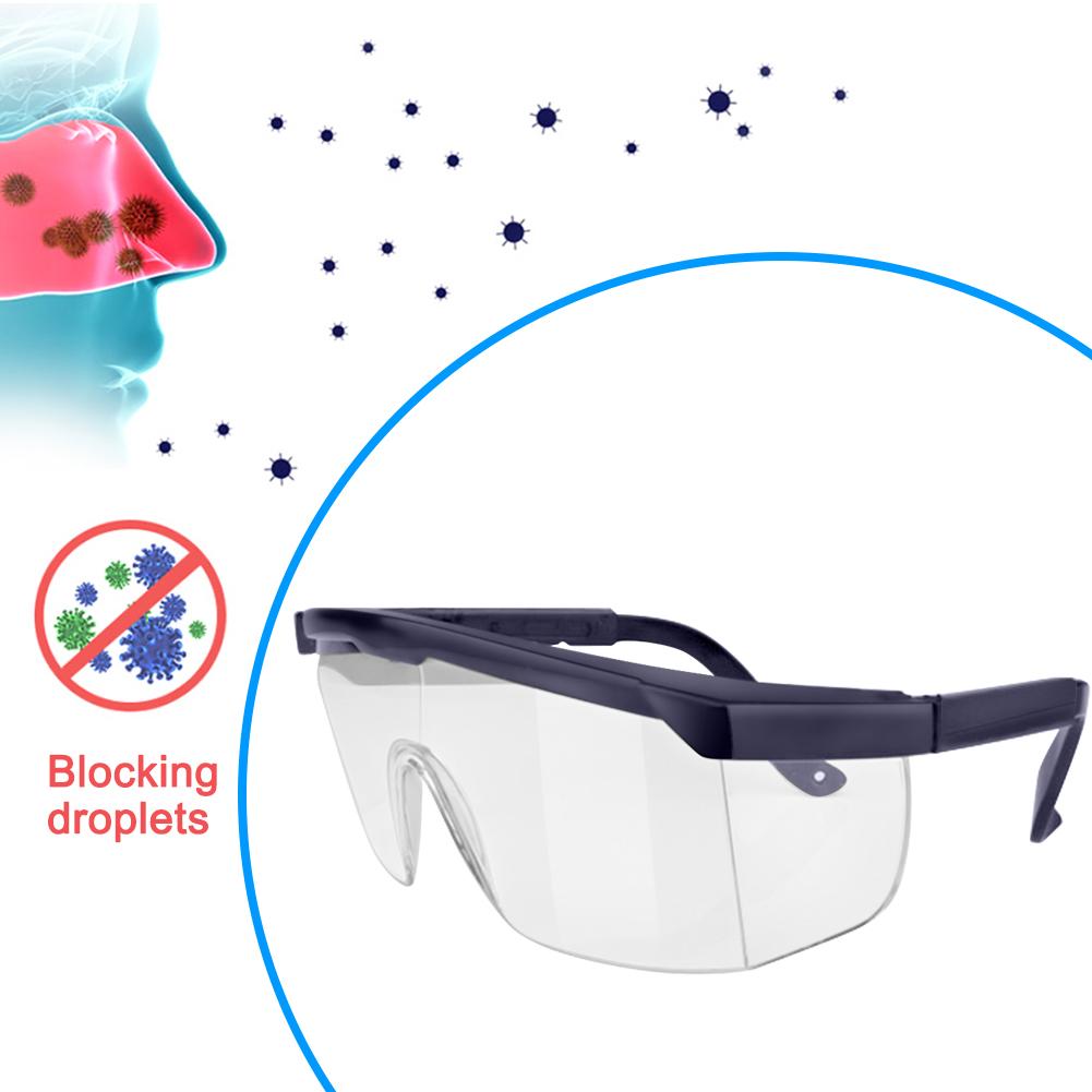 Anti Fog Windproof Anti Dust Full Sealing Goggles Transparent Lens Wearable Nearsighted Glasses(dark blue )