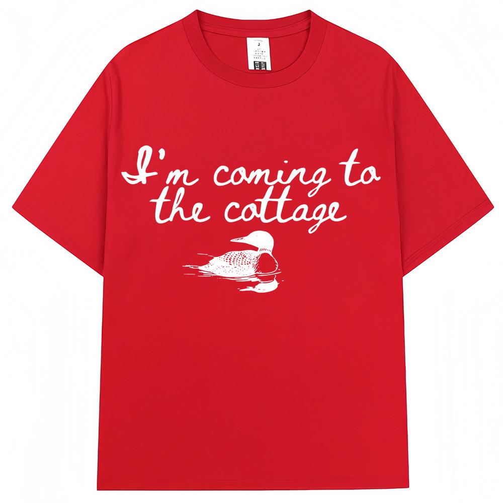 Heated Rivalry Funny Meme Graphic T Shirts Im Coming The Cottage Hollanov Unisex Women Humor Fashion Tshirt Oversized Cotton Tees