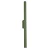 Modern Olive Green Wall Sconce, Tube, 50 Cm, Top and Bottom, for Living Room, Hall, 2xG9 8W, PASTELO, Sollux Lighting