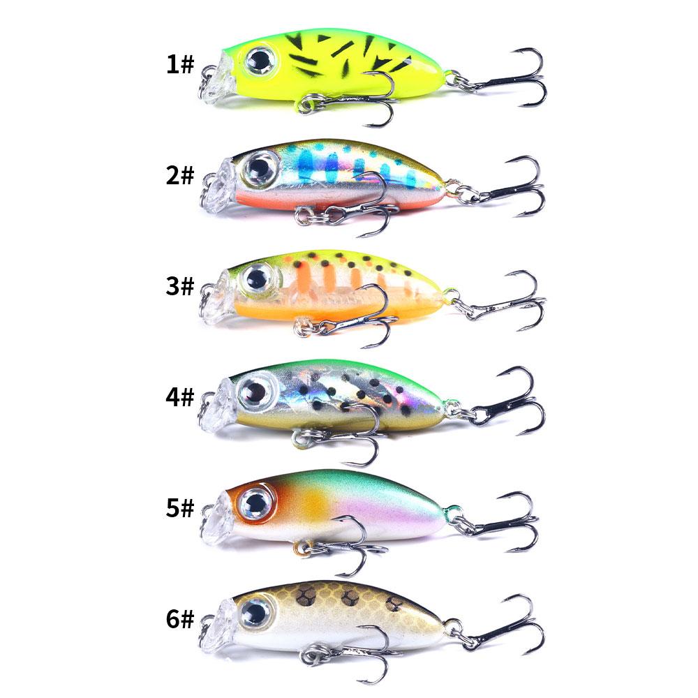 

1 шт. / 6 шт. Тонущий воблер для рыбалки 4,2 см 3,1 г Рыболовные крючки Песка