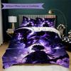 Solo Leveling Pattern Bedding uilt Set uilt Cover Pillowcase Home Decoration Birthday Gift (1 * duvet cover + 2 * pillowcase without core)170