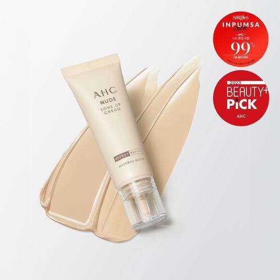 AHC Nude Tone-Up Cream Natural Glow 40ml SPF50+ PA++++