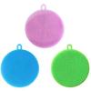 Dish Brush - 3Pcs Multipurpose Food Grade Soft Silicone Dish Cleaning Brush Kitchen Washing Tool for Cleaning Vegetables