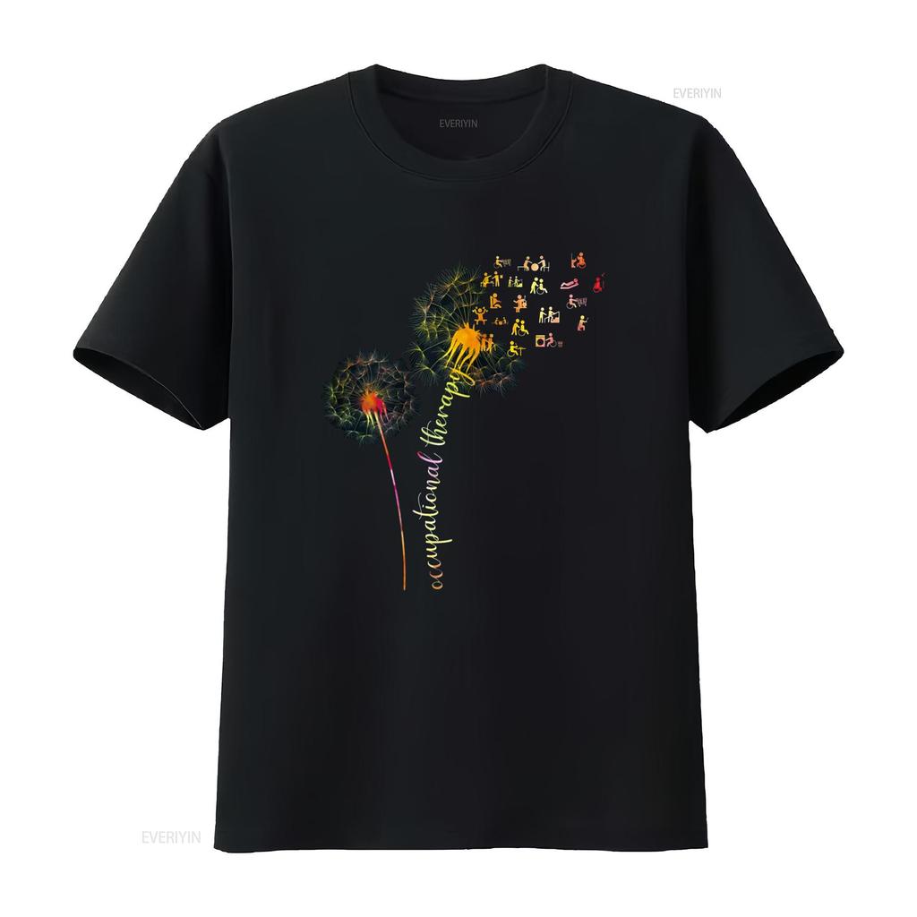 Flower Occupational Therapy Costume OT Therapist T Shirt Vintage Washed Versatile Casual Soft Stylish Unisex Designer Clothes