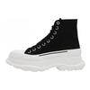 Alexander McQueen Tread Slick Lace Up Boot 'Black White' Women's 611706W4MV21070
