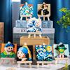 Paintings Moc Brick Educational Building Block 3D Model Mini Bricks Figures Toy For Kids Girl 6 To 14 Year Old Boy Birthday Gift