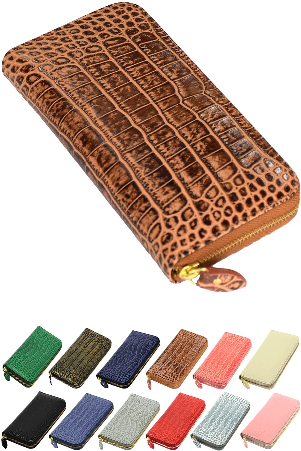 

Кошелек-клатч длинный из премиальной коровьей кожи на удачу для мужчин и на хорошие деньги Гуд Ичирёманбай Подарок на Юбилейный день Ангела [2025]