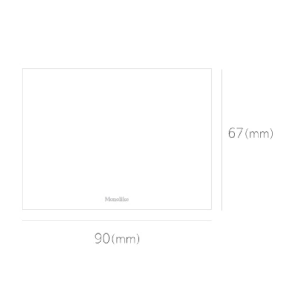 Monolike Message Card 40p + Envelope 20p, Double Flower, 1 Set