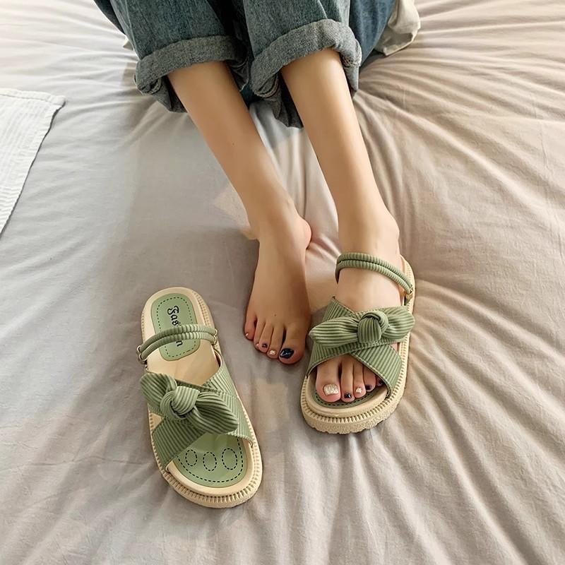 With skirt sandals women's summer new fashion platform flats