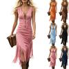 Women’s Sleeveless Western Style Dress with Fitted and Hem Retro Design Zipper Front