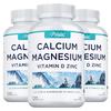 Magnesium, Calcium, Zinc, and Vitamin D Complex Nutritional Capsules: Minerals, Muscle Support, Strong Bones, Suitable for Adults