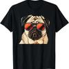 Pug Dog Sunglasses T Shirt