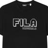 Fila Tricou Pulover Casual Confortabil cu Gât Rotund și Mânecă Scurtă Bărbați Tricouri Negru F11M429107F-BK