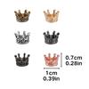 10pcs Alloy Mixing Colors Crown Accessories Pendant DIY Bracelet Necklace Earring Making Decorative Spacer Beads YMY