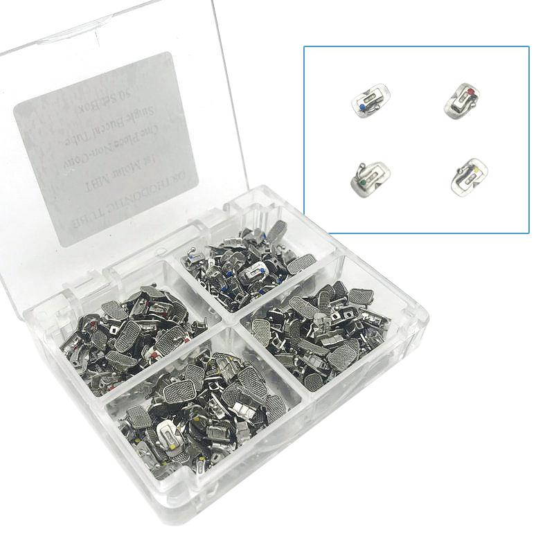 50Sets Dental Kieferorthopädie 1. Molaren Einteilige MBT 022 Einzelne Bukkalwanne