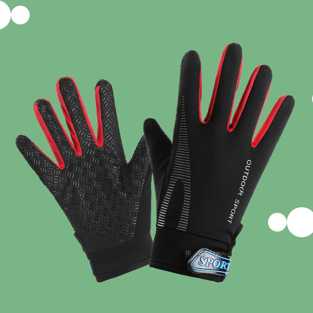 BEPAN Summer Children s Gloves Cycling Ice Silk Sun Protection Boys Girls Gloves Anti-Slip Outdoor Play Sports Elastic Kids Gloves