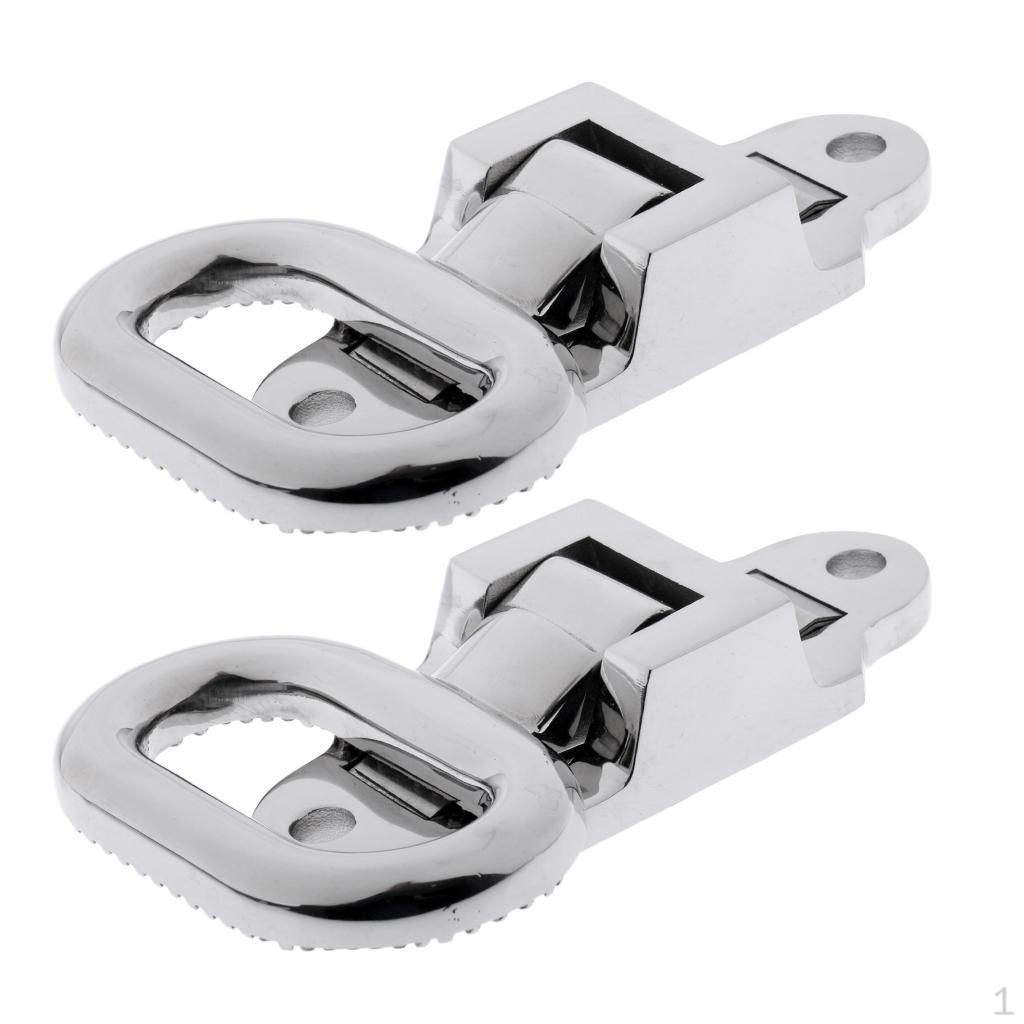 

2 Pieces Boat Yacht Car Truck Transom Small Folding Mast Step - Marine Grade 316 Stainless Steel