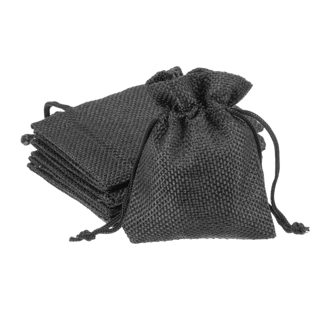 5 Stück 7x9cm Kordelzug Jutebeutel Jute Geschenk DIY Hochzeitsgastgeschenk Tasche Kleine Jutebeutel Für Verpackung Süßigkeiten Schokolade Schmuck