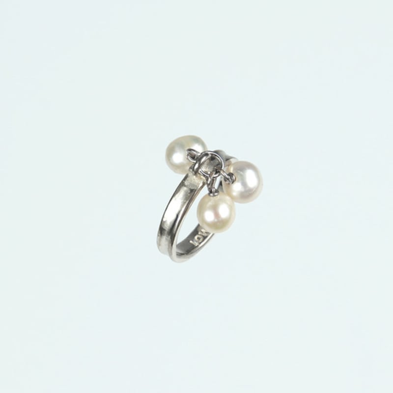 lowool Tree pearls silver ring