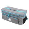 First Responder Bag Medication Carrying Case Emergency Supplies Storage Bag for Car Home Office Outdoor Grey 18x23x40cm