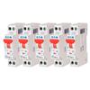 Lot of 5 Circuit Breakers 10a Plg, Ph+n 4.5ka (in 60898) Curve C