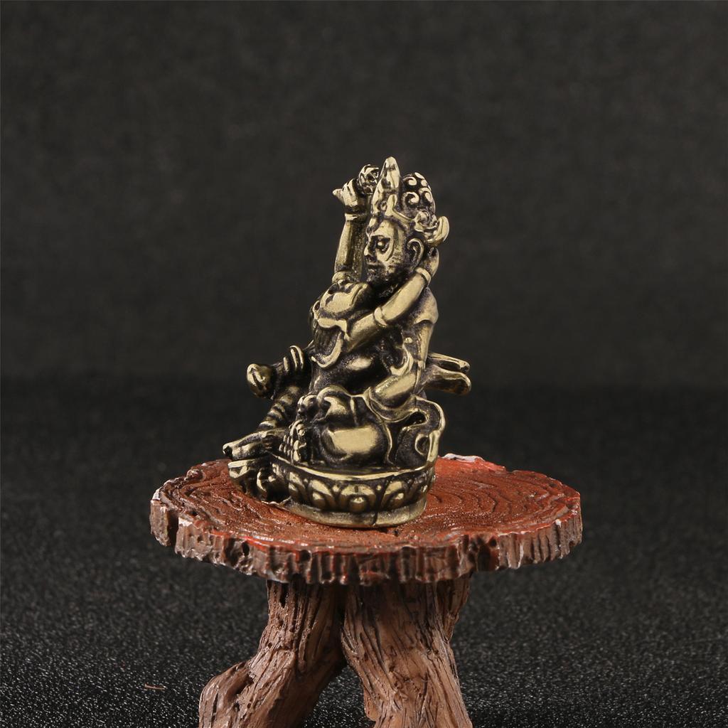 Historical Tibetan Metal Statue Religious Craft Handmade Statue Wall Display For Awareness And Tradition
