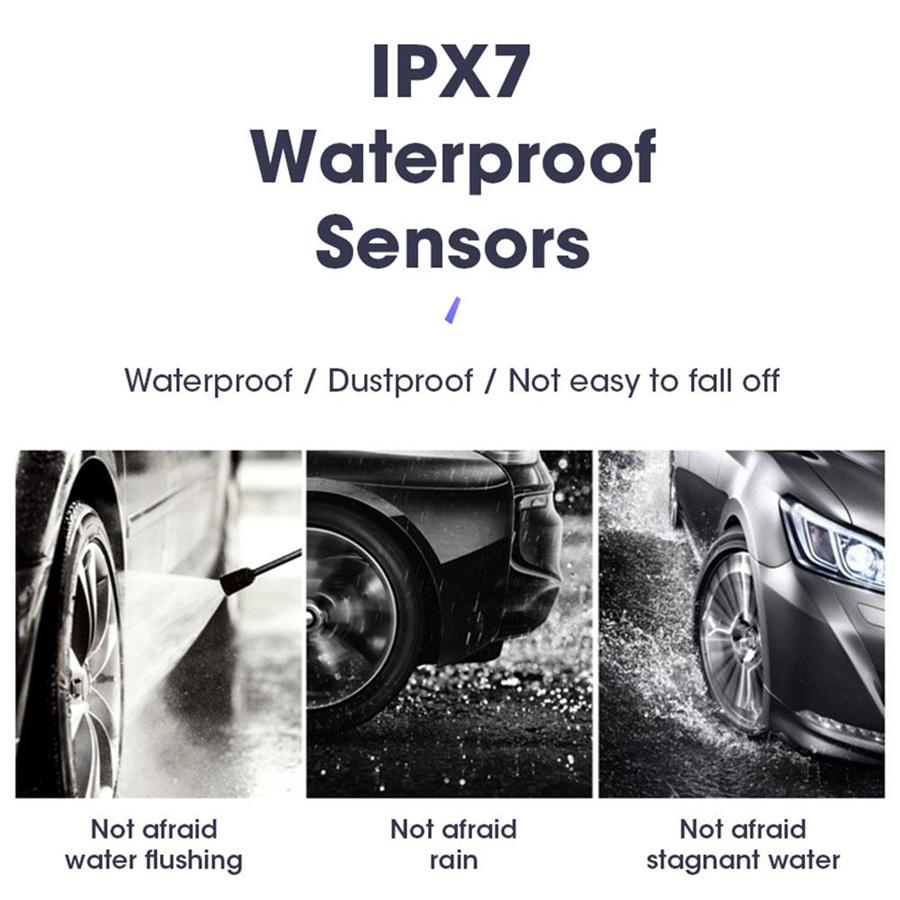 TPMS Car Tire Pressure Monitoring System 13 Bar with Solar Panel, LCD Display and 6 External Sensors, Ble Alarm