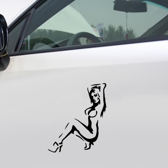 Samolepicí samolepky na okna se vzorem sexy dívky na auto samolepky