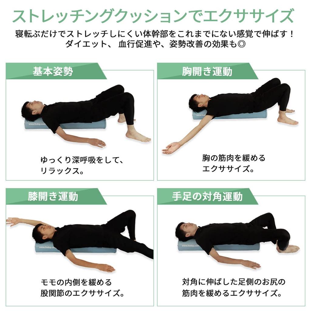 LINDSPORTS Stretching Half Pack Cushion, (Navy)