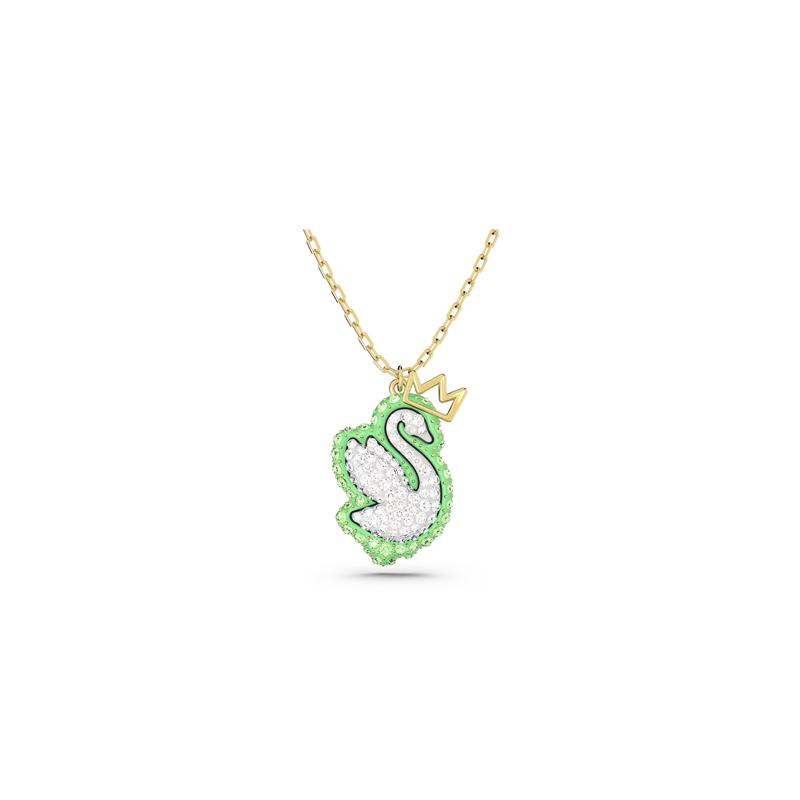 Swarovski Swan fashionable and versatile swan gold-plated pendant for women 5649198 золотой