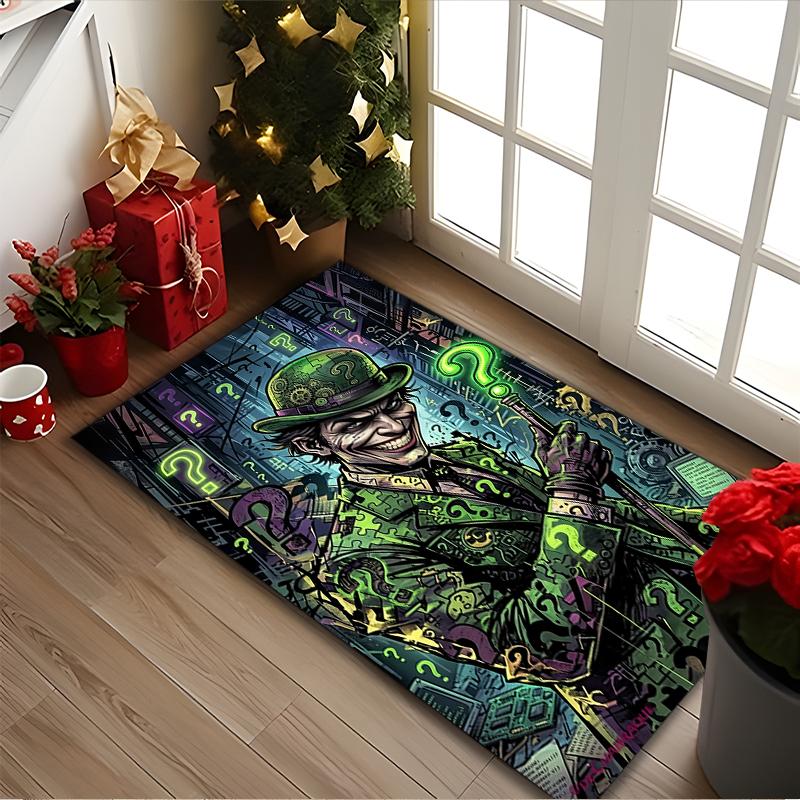 1pc JOKER Printed Chair Rug for Home Office Use, Living Room Kitchen Game Room Area Carpet