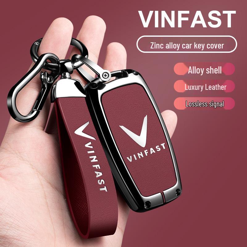 Vinfast Vietnam Car Key Case for Zhonghua V5/VF8 VF3/5/9 with Premium Keyring Buckle