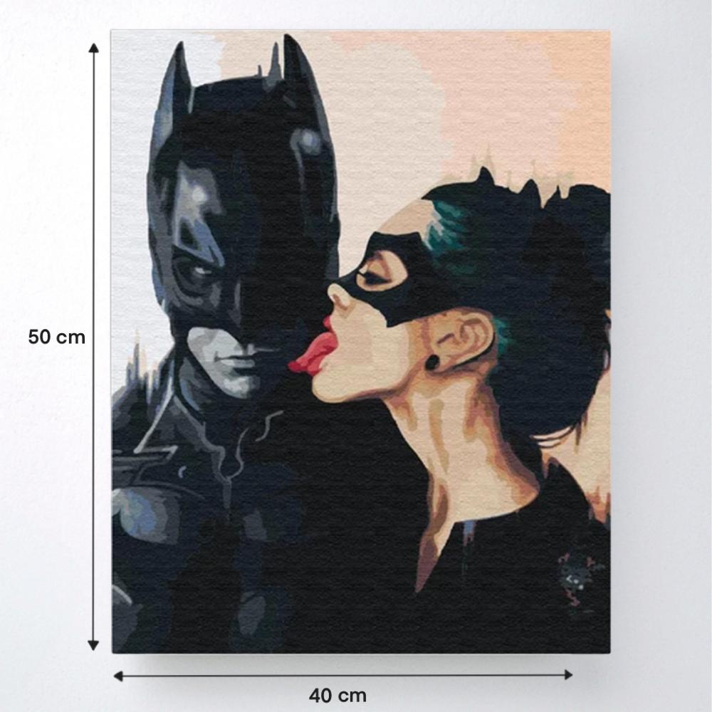 Paint by Numbers Paintings To Paint - Batman and Catwoman 40X50 Cm