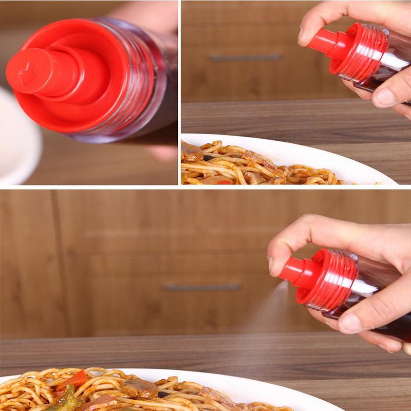 Kitchenware Squeeze Olive Oil Bottles Quantitative  Seasoning Oil Container Storage Bottle Sauce Vinegar Pot Leak-proof Drip-fre
