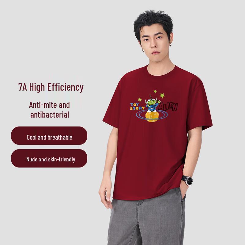 MINISO Мужская антибактериальная футболка 2025 года, коллаборация с Disney M