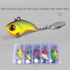 5Pcs/Box Hard Metal Rotating VIB Lure  For Saltwater Freshwater Bass Pike Trout Fishing