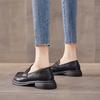 Soft-faced leather low-heeled women's small leather shoes autumn soft-soled season new flat-heeled single shoes