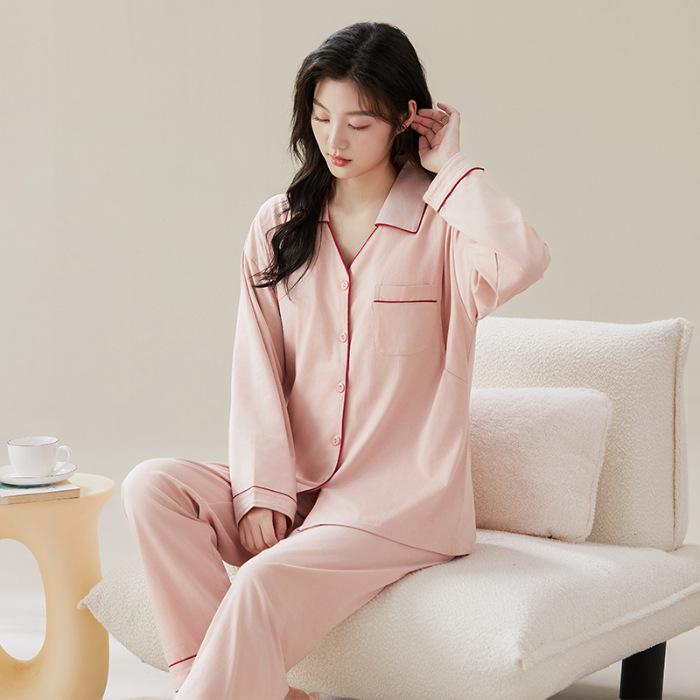 

Осенний хлопковый пижамный комплект для беременных с фиксированными нагрудными вкладышами для кормления после родов 3XL розовый