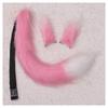 Long Furry Fox Tail Ears Hair Clips Set Anime Cosplay Costume Props Lolita Animal Cat Tail Fursuit Plush Tail Faux Fur Haripins